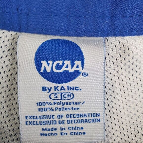 Vtg Kansas Jayhawks Swim Trunks Mens Small Blue NCAA Drawstring Boardshorts - Picture 6 of 9